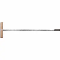 This manual brush features a wood handle and is designed for cleaning drilled holes prior to installing adhesive anchors. Proper hole cleaning removes dust and debris to support anchor adhesion in concrete and masonry applications. Overall length is 13-1/2 inches