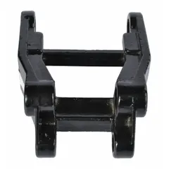 This wheel bracket is a replacement part for material handling equipment, designed to fit Dayton brand systems. It supports wheel assembly in carts, dollies, and similar load-moving platforms, ensuring stable operation in industrial environments.