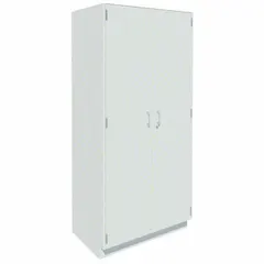 Wall-mounted steel tall cabinet with 36 in width and 22 in depth. Work surface not included. Suitable for storage of tools, supplies, and equipment in industrial facilities, warehouses, and workshops.