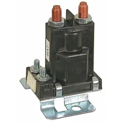 This relay cable hydraulic system is used in fleet and vehicle maintenance for snowplow hydraulic control. It connects the plow's hydraulic valve to the vehicle cab, enabling the operator to raise, lower, and angle the plow blade from inside the vehicle.