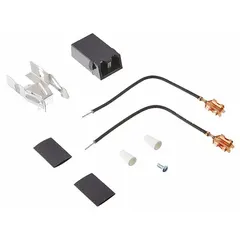 This OEM replacement kit includes the receptacle and wiring to restore electrical connections to the heating element in compatible ovens. Used during repair or replacement of the element assembly to ensure proper power supply.