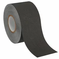 Anti-Slip Tape: Non-Abrasive, Solid, Black, 2 in x 60 ft, 45 mil Tape Thick, Rubber, 3M™, 300 (MPN 310-2X60)