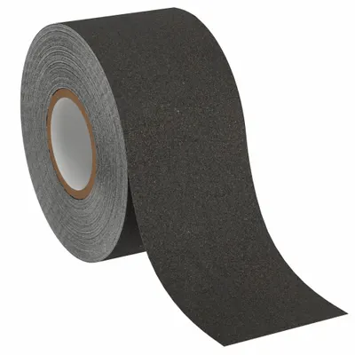 3M Anti-Slip Tape: Non-Abrasive, Solid, Black, 2 in x 60 ft, 45 mil Tape Thick - Wet & Barefoot Traffic Antislip Tape