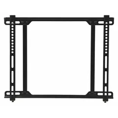 Fixed television mount for 27 to 42 inch screens, supporting up to 100 lb. Constructed from powder-coated steel in black. Includes mounting hardware for wall installation. Suitable for low-profile, non-swiveling mounting of flat-panel displays in commercial or residential settings.