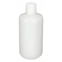 APPROVED VENDOR Reagent Bottle: HDPE, 32 fl oz, 1 L, Colorless, Closure Included, HDPE, Unlined