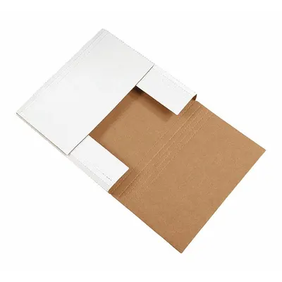 PARTNERS BRAND Easy-Fold Mailer, 14x14x4", Kraft, 50-Pack - Easy-Fold Mailers