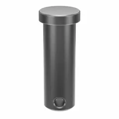 Steel clevis pin with 1/2 in diameter and 1 27/64 in shank length. Supplied in a 10-pack. Used in mechanical linkages and pivot joints for industrial machinery, material handling, and power transmission systems.