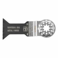 Starlock mounted blades for precision cutting. Sold in a 10-pack. Overall length: 2 1/8 in. Suitable for cutting aluminum profiles in metalworking and construction applications.
