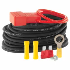 This 20-foot automotive electrical plug is designed for fleet and vehicle maintenance applications. It provides a connection for powering or testing electrical systems on trucks, trailers, and heavy equipment in workshops or field service.