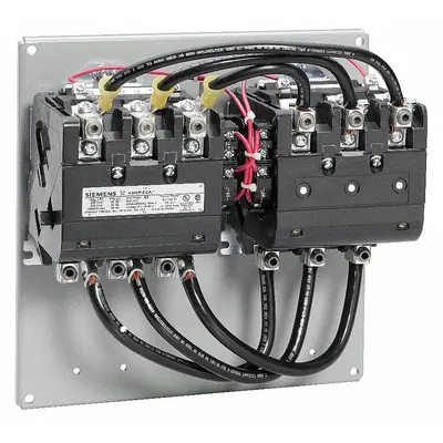 Siemens NEMA Reversing Magnetic Contactor, 3 Poles, Size 3, 90 A, 120V AC - Reversing NEMA Contactors