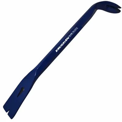 VAUGHAN Nail Puller: Claw End, 12 in Overall Lg, 5/8 in Bar Wd, 1 1/4 in End Wd - Nail Pullers