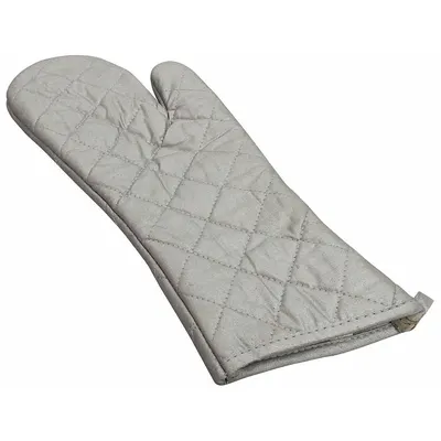 R & R TEXTILE Oven Mitt, 13 in Overall Length, Silicone, Silver - Furnishings, Appliances and Hospitality