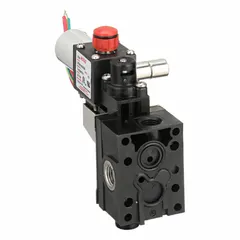 This configurable 4-way/2-position solenoid valve is designed for remote pilot operation, enabling directional control of pneumatic or hydraulic actuators. It features a 1/4 in pipe size and operates on 120V AC (also compatible with 110V AC at 50/60 Hz). The coil enclosure is supplied without a junction box. Typical applications include industrial automation, packaging, and process control systems where flexible media switching is required.