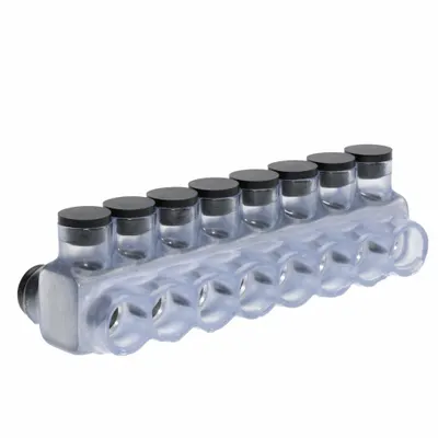 POLARIS Multitap Connector: 8 Port, Double-Sided Entry, 6 AWG – 350 kcmil Wire Size - Dry-Location Double-Sided Entry Multitap Connectors