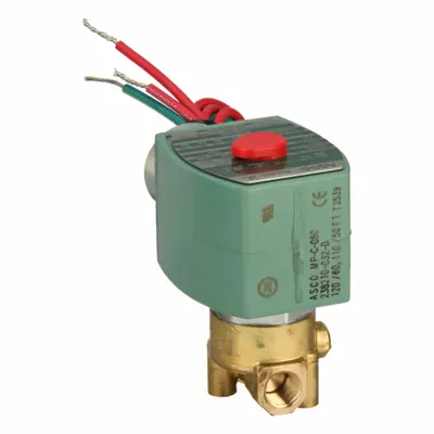 REDHAT Solenoid Valve: 2-Way, Normally Closed, 1/8 in Pipe Size, 110V AC/120V AC - 2-Way/2-Position, Normally Closed Solenoid Valves