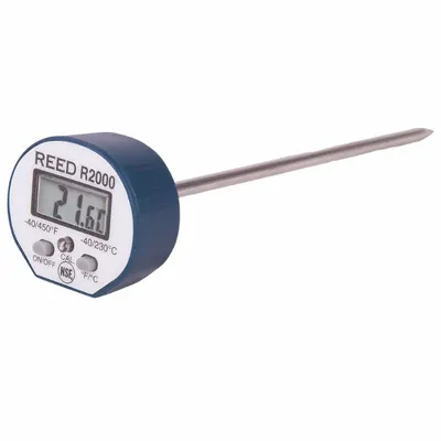 REED INSTRUMENTS Thermometer/Traceable Calibration: -40°F to 450°F /-40°C to 230°C - Industrial Digital Pocket Thermometers