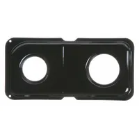Replacement double drip bowl for compatible GE ovens. Designed to collect drips and spills during cooking, helping maintain oven cleanliness and reduce smoke or odors from burnt residue