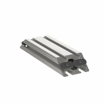 80/20 45° Support: 45° Support, 25 Series, 160 mm x 50 mm x 25 mm, For 6 1/2 mm Slot Wd - 45° Corner Supports