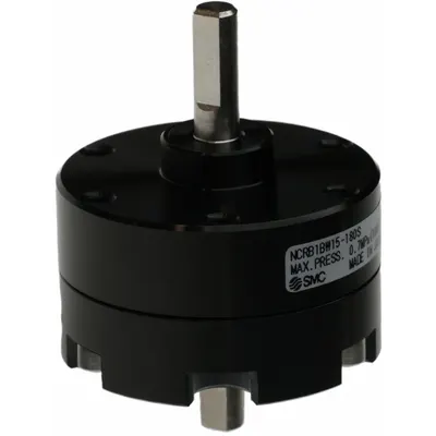 SMC Rotary Air Actuator: Single Vane Actuator, 180° Rotation Angle, 4 in-lb Output Torque - Vane-Style Rotary Actuators