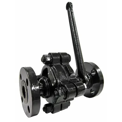 UNITED BRASS WORKS Gate Valve: 1 in, Carbon Steel, Non-Rising, Class 300 Flange, 750 psi CWP - Lever-Actuated Boiler Blow-Of Gate Valves