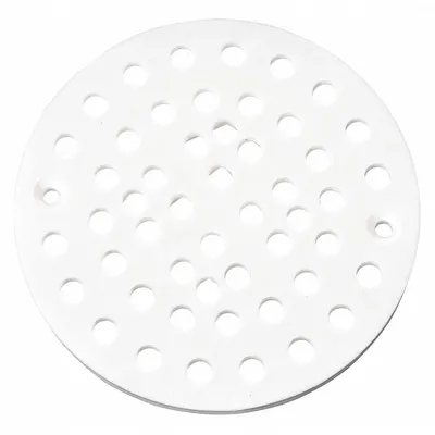 OATEY Strainer: PVC, Unfinished, 6 3/4 in Overall Dia, 3/8 in Overall Ht - Strainers for Shower Drains