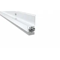 This metal leaf weatherstripping is 3 ft long, 7/16 in wide, and 1 1/8 in high, with an aluminum flange. It is used to seal gaps around doors, reducing air infiltration, dust, and noise. Suitable for commercial and industrial door applications