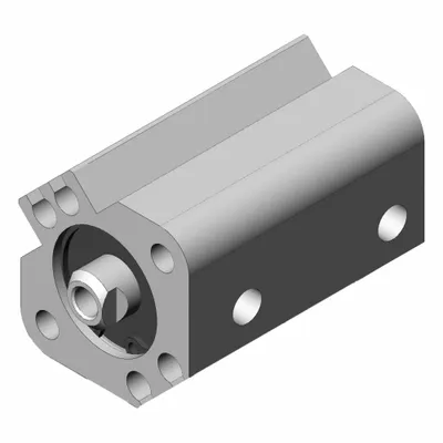 SMC Compact Cylinder: 16 mm Bore Dia, 10 mm Stroke Lg, Tapped Hole Mounting - Basic Mount Compact Cylinders
