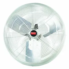 This Dayton fan is designed for high-temperature industrial environments, providing spot cooling in factories, warehouses, and workshops. It features a 20-inch blade diameter, 115V AC operation, and a 1/4 hp motor delivering single-speed, non-oscillating airflow. The fan is intended for post mounting, offering durable ventilation in demanding settings.