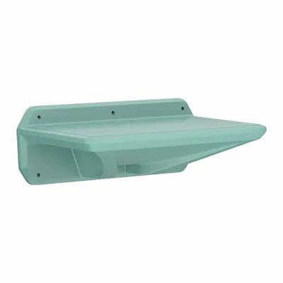 CORTECH Wall-Mount Desk, 30 in W x 18 in D x 11 in H, Polyethylene, White - Wall-Mount Desks