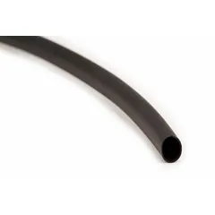Standard heat shrink tubing for insulating, protecting, and bundling electrical wires and cables. Shrinks tightly when heated to provide strain relief and environmental sealing. Black, 0.13 in inner diameter before shrinking, 1 in after, 200 ft per spool, sold in a pack of 3.