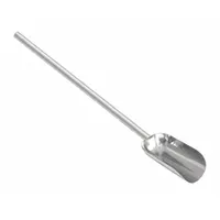 SANI-LAV Hand Scoop: 32 oz Capacity, Silver, 33 in Overall Lg, 5 in Overall Wd, Stainless Steel (MPN 40RD24)