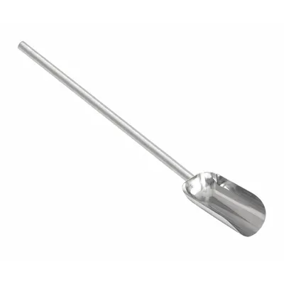 SANI-LAV Hand Scoop: 32 oz Capacity, Silver, 33 in Overall Lg, 5 in Overall Wd - Stainless Steel Hygienic Hand Scoops