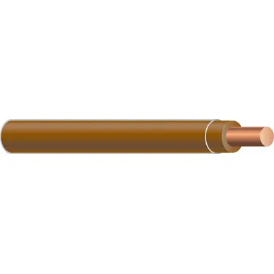 SOUTHWIRE 18 AWG TFN/TFFN Copper Building Wire, Solid, Brown, 500 ft, 600 V - Copper TFN/TFFN Building Wires