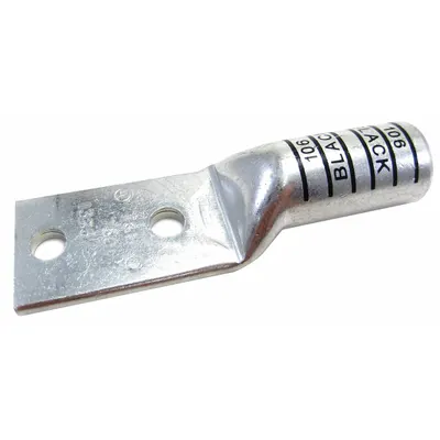 THOMAS & BETTS Compression Lug: For 750 kcmil, Stranded Wire, 1/2 in Stud Size, Long - Two-Hole Compression Lugs