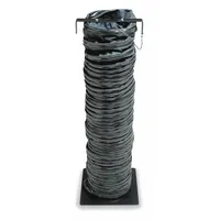 This 25 ft long vinyl polyester duct is designed for use with explosion proof blowers to ventilate confined spaces. It is black in color and meets UL-94-VO flame resistance standards. The duct is not constructed with conductive material
