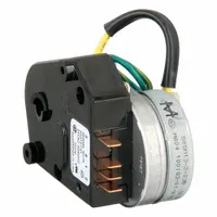 Cam timer for controlling ice-making cycles in ice machines. Manages the sequence of harvest, freeze, and cleaning operations. Used as a replacement part when the original timer fails