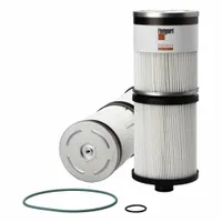 Cartridge fuel filter for biodiesel fuel. Outside diameter 5 13/16 in, overall length 18 3/16 in. Compatible with Bharat Earth Movers vehicles. Interchanges with Baldwin PF46079