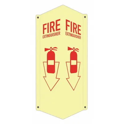 LYLE V-Shape Projection Fire Extinguisher Sign - V-Shape Projection Fire Extinguisher Signs