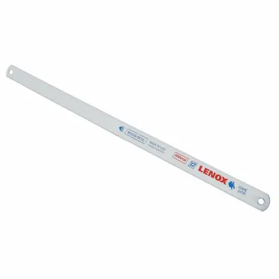 LENOX Hacksaw Blade: 12 in Blade Lg, Bi-Metal, 24, 1/2 in Blade Wd, 0.03125 in Blade Thick - General Purpose Hacksaw Blades