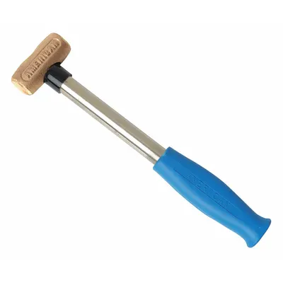 AMERICAN AM1BZCG Bronze Mallet, 1 lb Head, 1 1/4 in Dia, 12 in Overall Length - Bronze Mallets