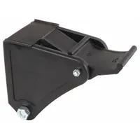 This face contact brake kit is designed to stop wheel rotation on casters. Made from thermoplastic, it fits 5-inch diameter wheels. The kit does not include a lock. Commonly used on industrial carts, racks, and mobile equipment
