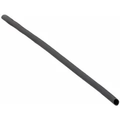 This black heat shrink tubing from 3M has a 0.05 in inner diameter before shrinking and 0.02 in after shrinking, with a 6 in length. It is sold in a pack of 10 pieces. Used for insulating and protecting electrical wires, cables, and connections from moisture, abrasion, and short circuits.