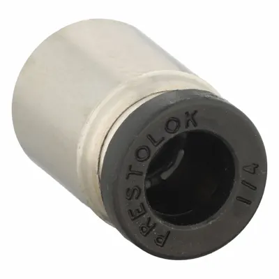 PARKER 68PLPR-4-0 Nickel-Plated Brass Push-to-Connect Tube Fitting - Nickel-Plated Brass Tube Fittings