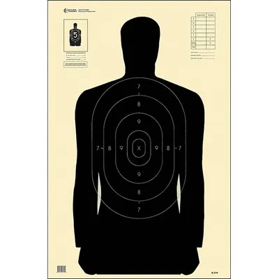 ACTION TARGET B-27R-100 Paper Silhouette Target - Silhouette Targets