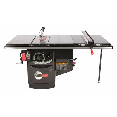 SAWSTOP Table Saw: 230 V AC Volt, 12 A Current, 10 in Blade Dia. - Cabinet Table Saws with Automatic Safety Blade Retraction