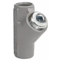 Sealing Fitting - Vertical: Aluminum, 1/2 in Trade Size, Female to Female, 3 5/16 in Overall Lg (MPN EY-50WW)