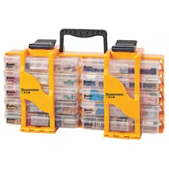 Automotive fuse kit containing MAX series fuses covering a 2 A to 300 A range. Suitable for replacing blown fuses in vehicles and fleet equipment. No tool included.