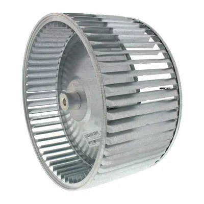 PROSTOCK Blower Wheel: Forward-Curved, 11 15/16 in Dia, 6 1/16 in W, CW Hub End - Dual-Inlet Forward-Curved Blower Wheels