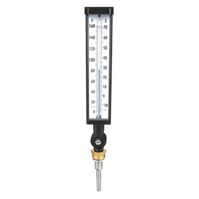 OEM APPROVED VENDOR Adjustable-Angle Thermometer, +/-1% Accuracy, UNEF Thread - Adjustable-Angle Thermometers without Thermowell