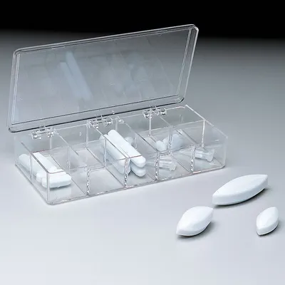 DYNALON Egg Shaped Stir Bar, White, 30 mm Length, 16 mm Diameter, Autoclavable - Egg Shaped Stir Bars